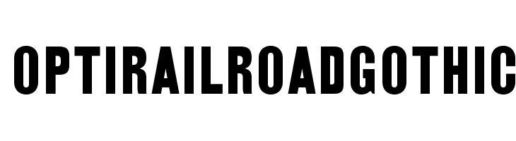 OPTIRailroadGothic Font