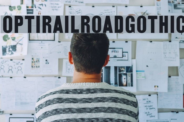 OPTIRailroadGothic Example 3