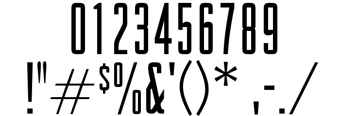 OPTIRaleigh-Gothic Font OTHER CHARS