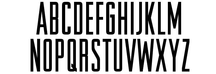OPTIRaleigh-Gothic Font LOWERCASE