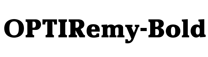 OPTIRemy-Bold Font
