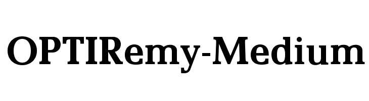 OPTIRemy-Medium Font