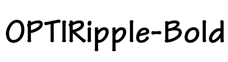OPTIRipple-Bold Font