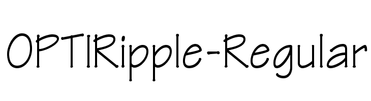 OPTIRipple-Regular Font