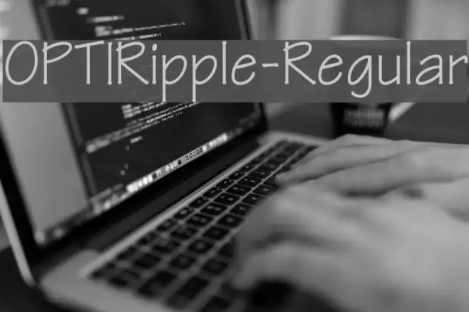 OPTIRipple-Regular Fonte examples