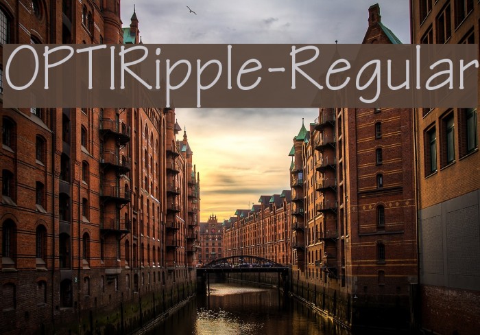 OPTIRipple-Regular Font examples