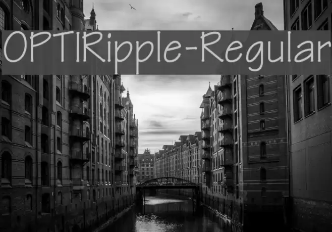 OPTIRipple-Regular Fonte examples