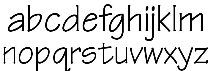 OPTIRipple-Regular Font LOWERCASE