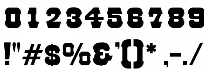 OPTIRodeo Шрифта ДРУГИЕ символов