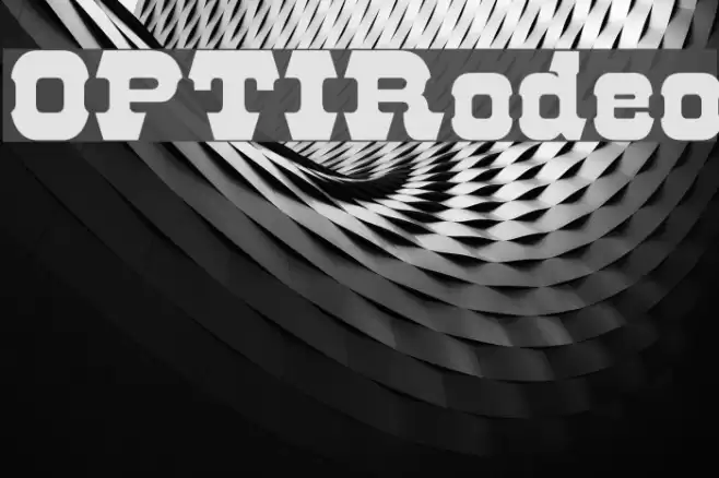 OPTIRodeo Шрифта examples