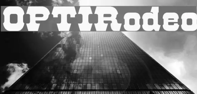 OPTIRodeo Шрифта examples