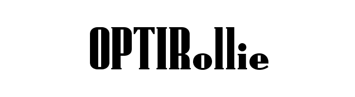 OPTIRollie Font