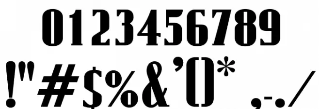 OPTIRollie Font OTHER CHARS