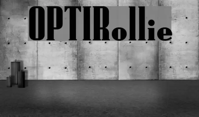 OPTIRollie Font examples