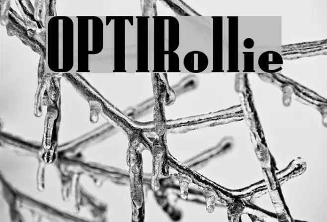 OPTIRollie Font examples