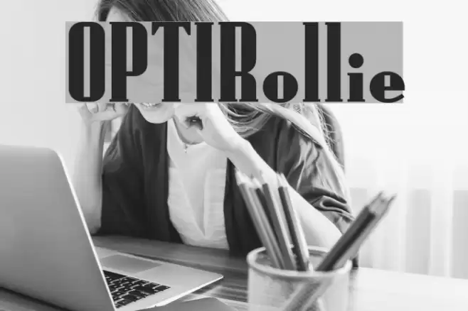 OPTIRollie Font examples