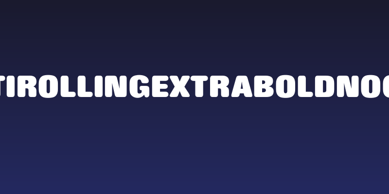 OPTIRollingExtraBoldNoOne Social Header