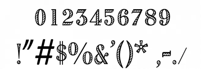 OPTIRomanC-Shaded Font OTHER CHARS