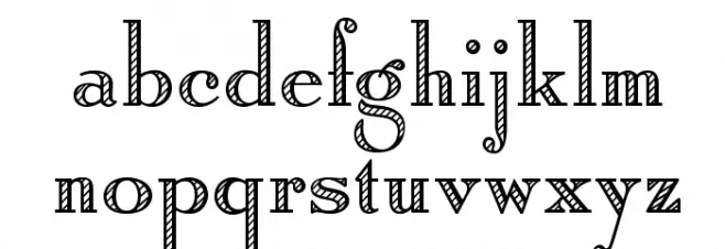 OPTIRomanC-Shaded Schriftart Kleinbuchstaben