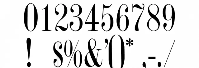 OPTIRomanCompressed Font OTHER CHARS