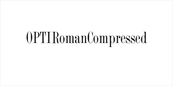 OPTIRomanCompressed Logo