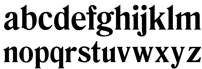 OPTIRomanaRoman-Bold Font LOWERCASE