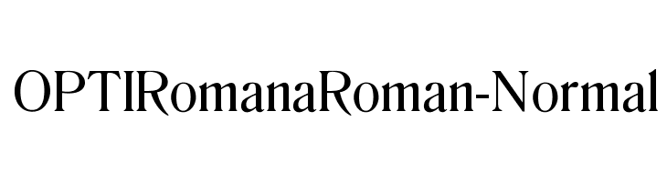 OPTIRomanaRoman-Normal फ़ॉन्ट