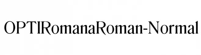 OPTIRomanaRoman-Normal  Fuentes Gratis Descargar