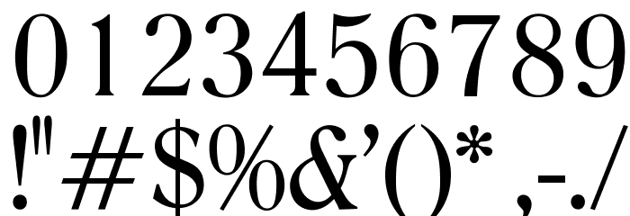 OPTIRomanaRoman-Normal Font OTHER CHARS
