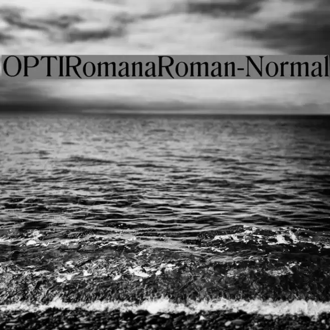 OPTIRomanaRoman-Normal Fonte examples