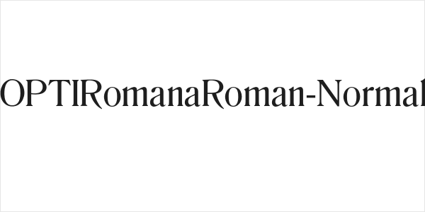 OPTIRomanaRoman-Normal Logo