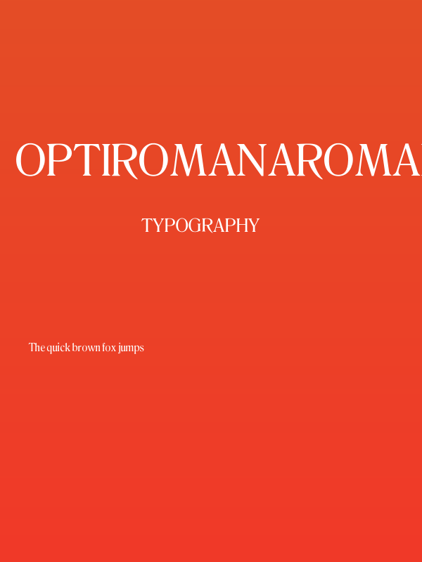 OPTIRomanaRoman-Normal Poster