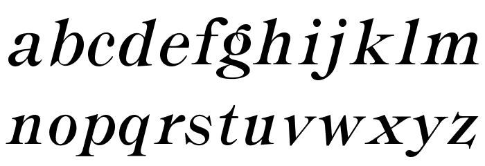 OPTIRonaldson-Slope Font LOWERCASE