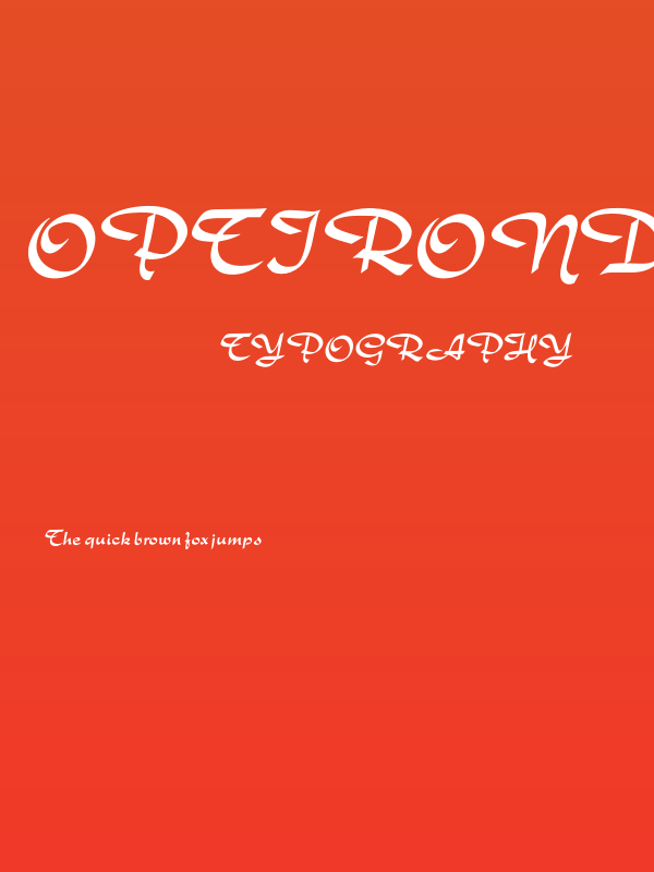 OPTIRondo-Bold Poster