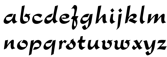 OPTIRondo-Bold Font LOWERCASE
