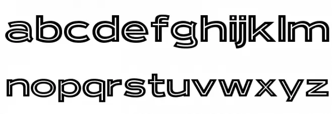OPTIRonsard-Crystal Font LOWERCASE