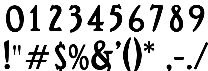 OPTIRossano Font OTHER CHARS