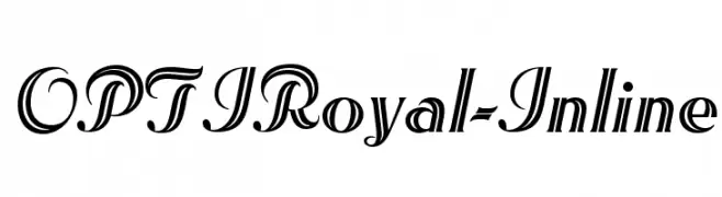 OPTIRoyal-Inline  Fuentes Gratis Descargar