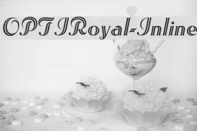 OPTIRoyal-Inline Font examples