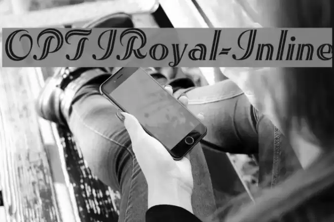 OPTIRoyal-Inline Font examples