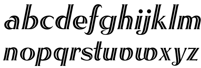 OPTIRoyal-Inline Font LOWERCASE