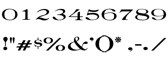 OPTIRoyal Font OTHER CHARS