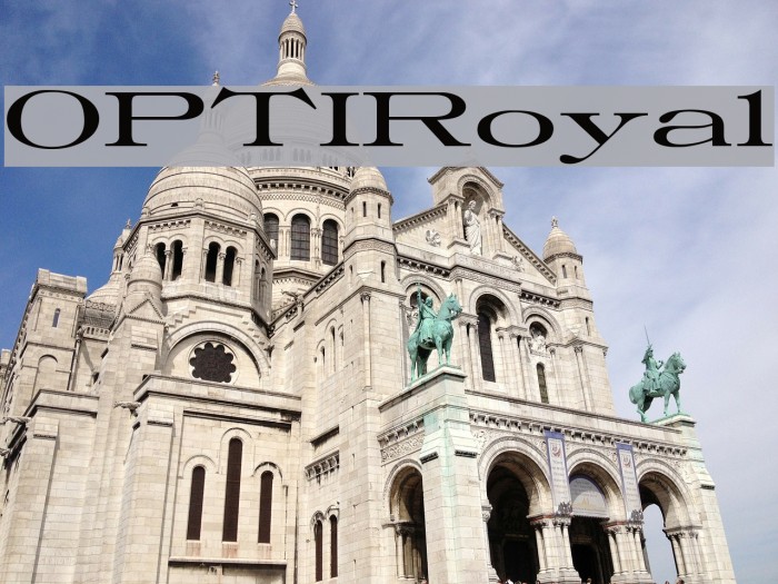 OPTIRoyal Font examples