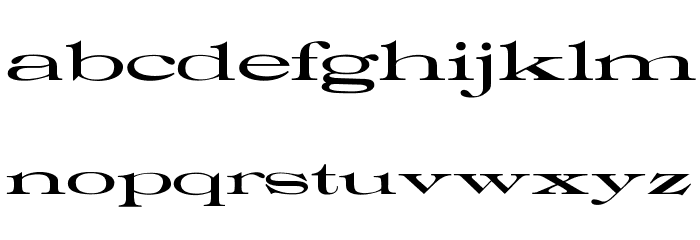 OPTIRoyal Font LOWERCASE
