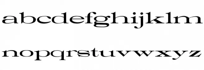 OPTIRoyal Font LOWERCASE