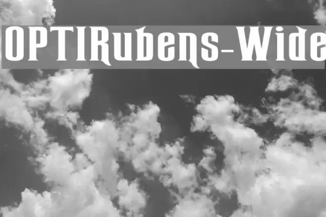 OPTIRubens-Wide Font examples