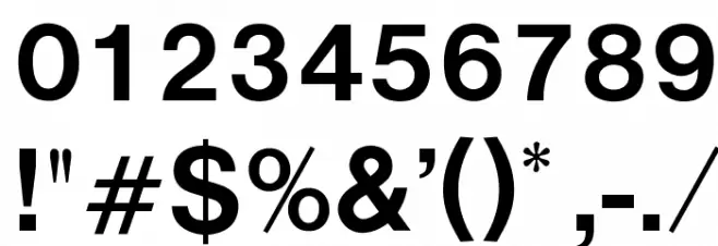 OPTIRussian-Gothic Font OTHER CHARS