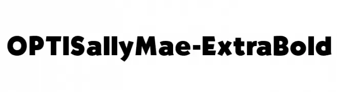 OPTISallyMae-ExtraBold  font caratteri gratis