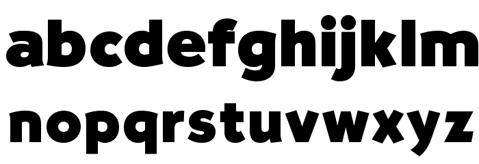 OPTISallyMae-ExtraBold Font LOWERCASE