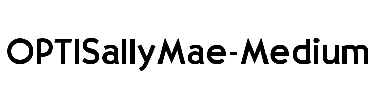 OPTISallyMae-Medium Font